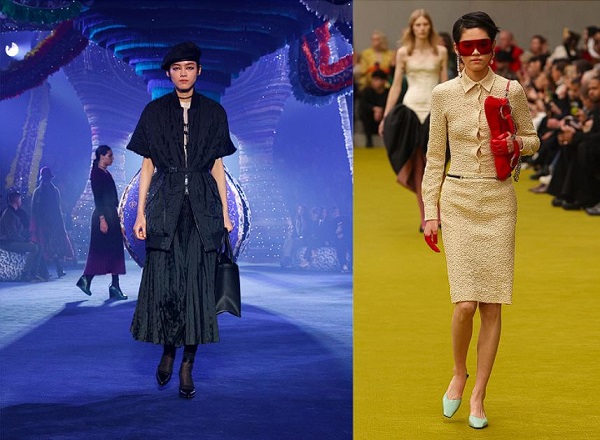 (왼쪽) Dior F/W 23 Show, (오른쪽) Gucci F/W 23 Show