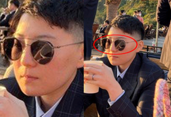 P 아이웨어 브랜드로 추측되는 선글라스 (사진출처: 김민석 강서구 의원) 