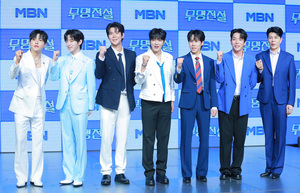 [S포토] 성리-하루-장한별-황윤성-정연호-이창민-이루네, '힘찬 외침'