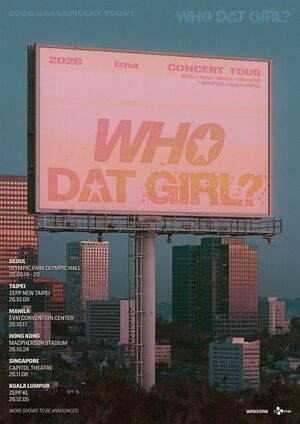 이즈나, 데뷔 첫 'WHO DAT GIRL?' 아시아 6개 지역 개최 확정