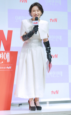 [S포토] 박경림, '사교계를 주름 잡는 제작발표회의 요정'