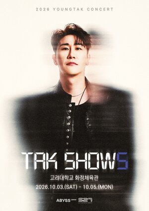 <b>영탁</b>, 10월 '<b>TAK SHOW5</b>' <b>개최</b>…콘서트 황태자 귀환